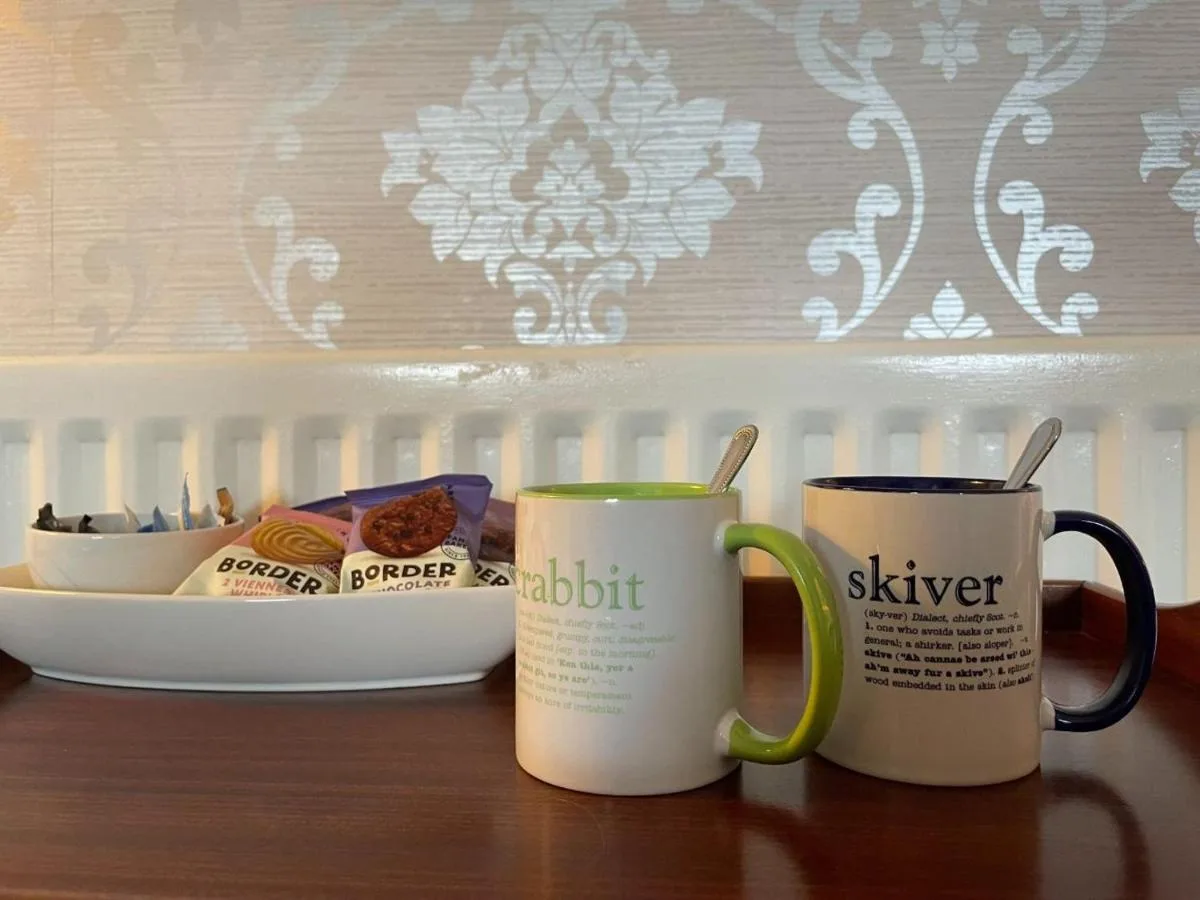 Tea tray in the room